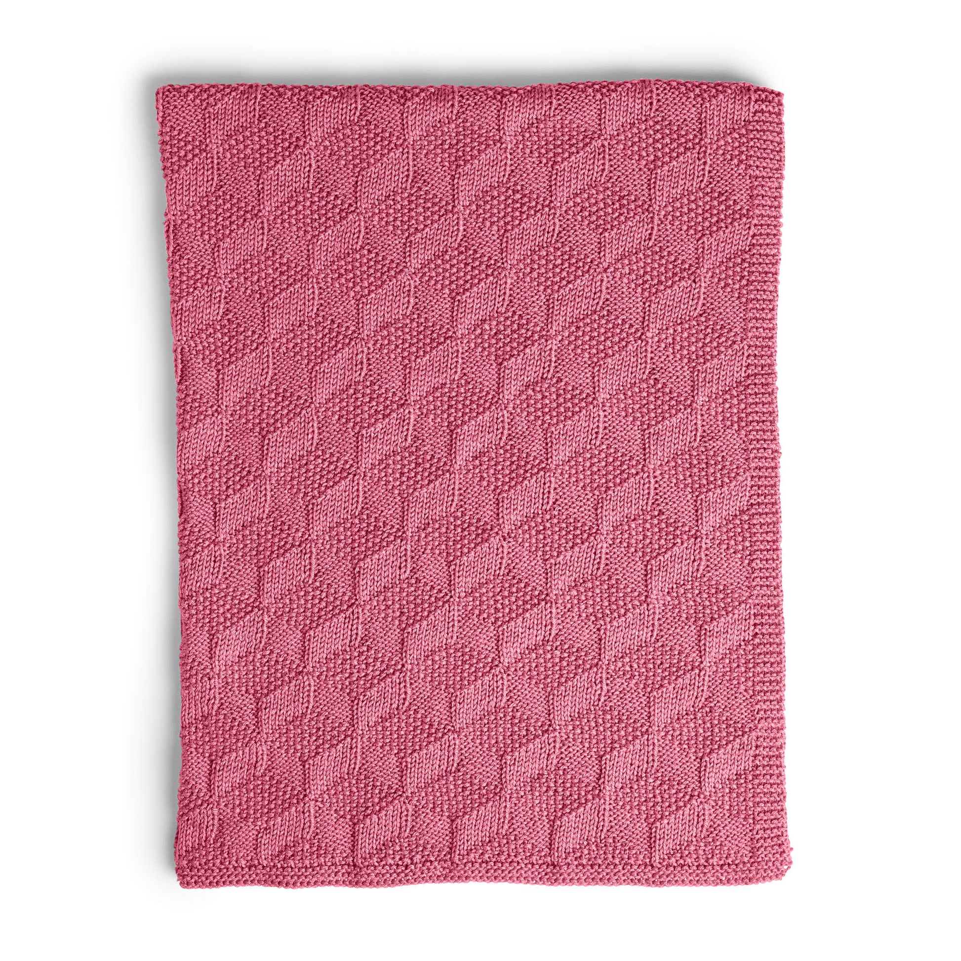 Caron Stack Up Blocks Knit Blanket Single Size