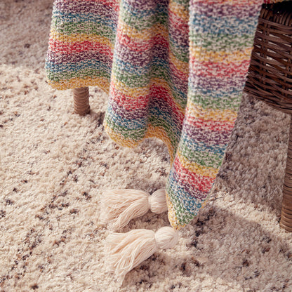 Caron Marled Knit Blanket Single Size