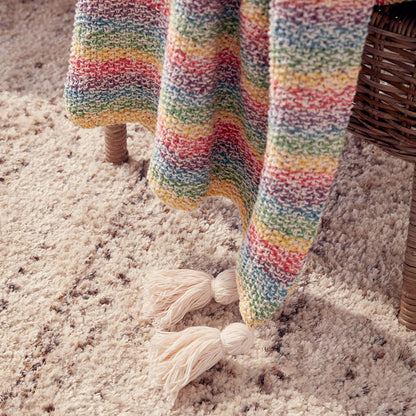 Caron Marled Knit Blanket Single Size