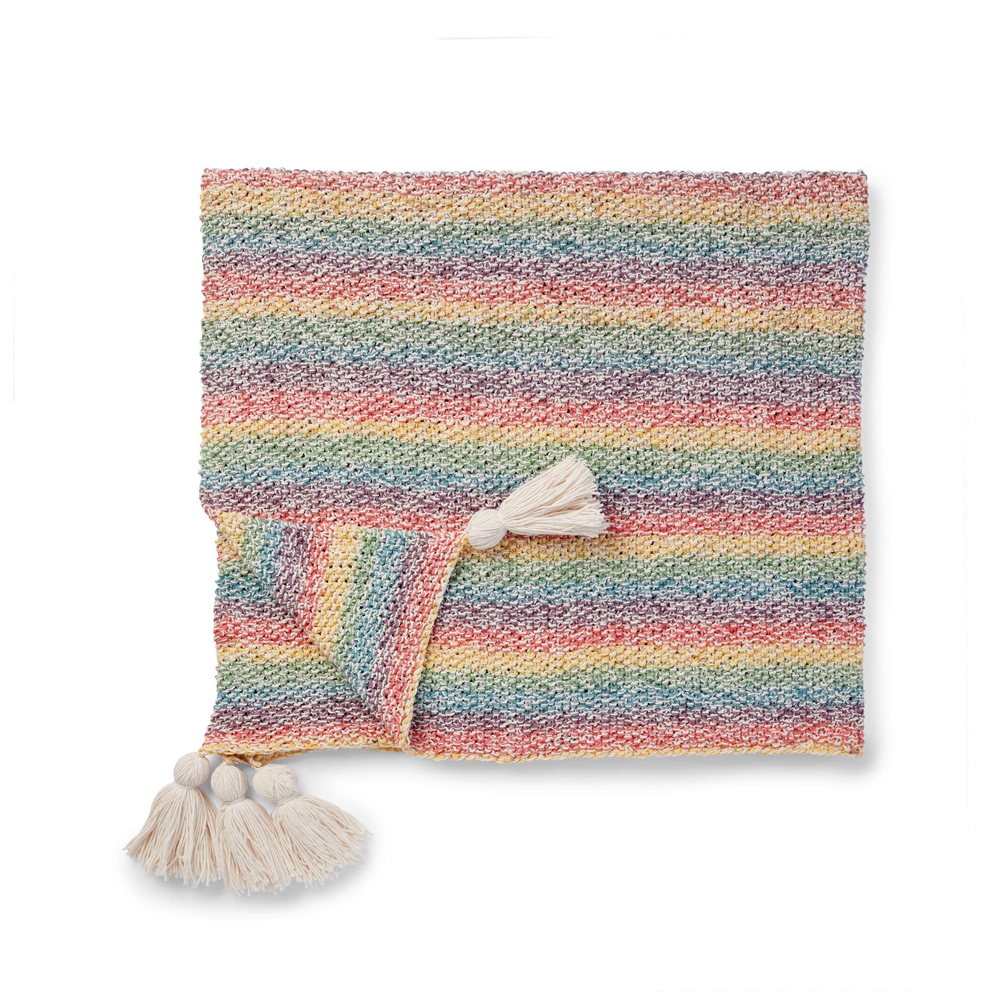 Free Beginner Caron Marled Blanket Knitting Pattern | Yarnspirations