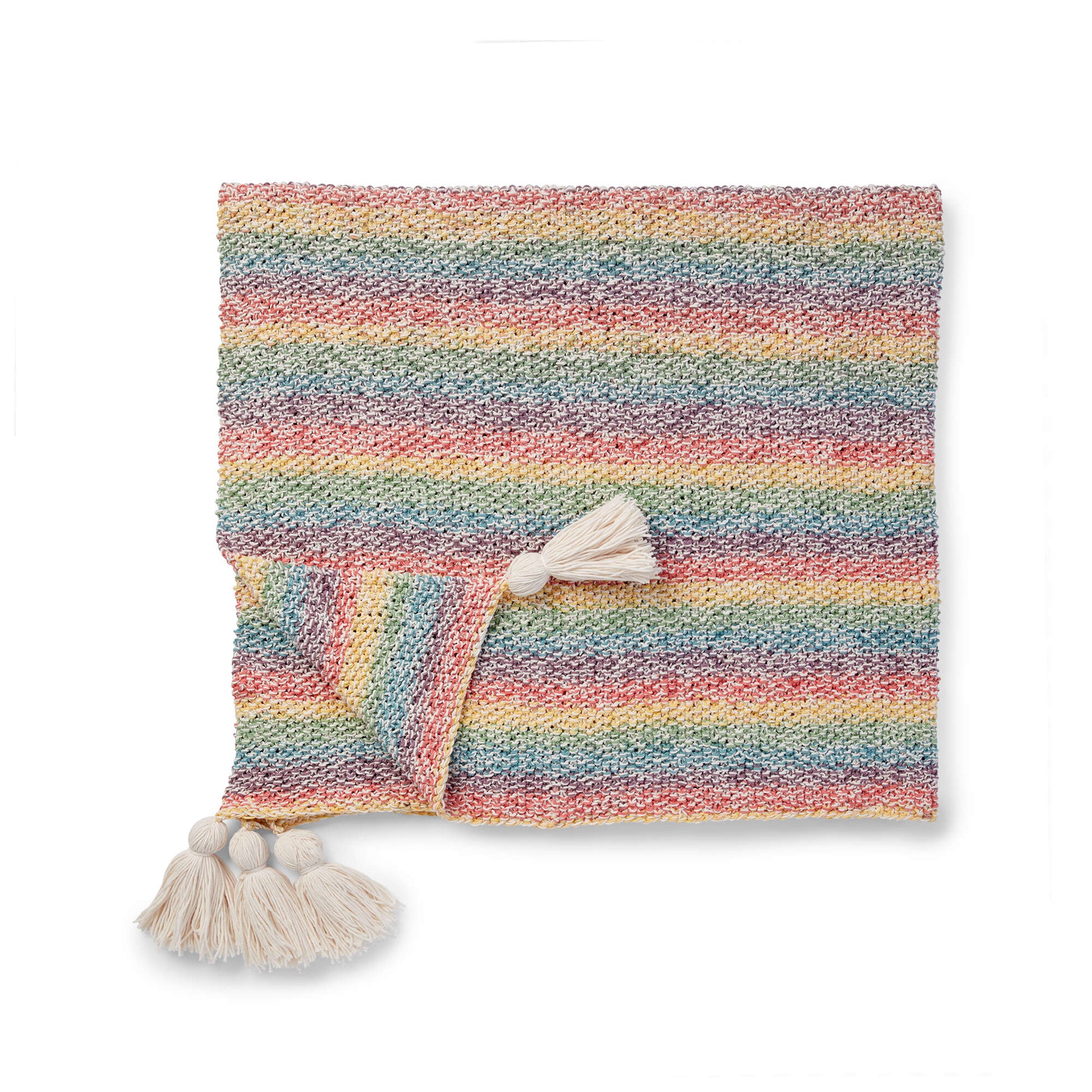 Free Caron Marled Knit Blanket Pattern