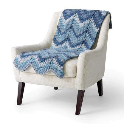 Caron Zig Zag Knit Throw Single Size