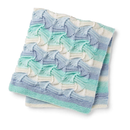 Caron Wavy Gravy Knit Blanket Single Size