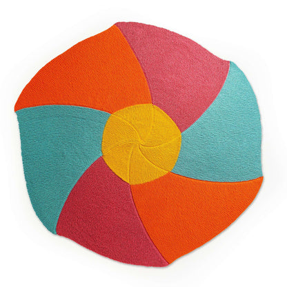 Caron Knit Pinwheel Posy Blanket Single Size