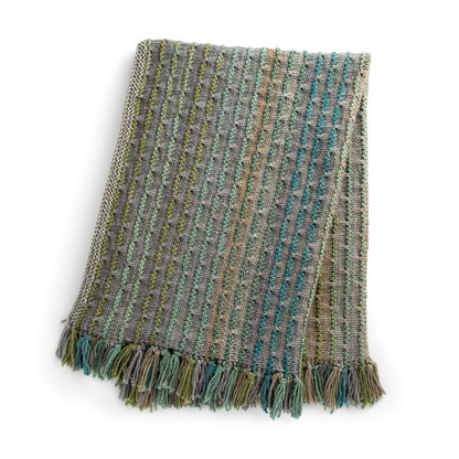 Caron Fringe-A-Weave Knit Blanket Single Size