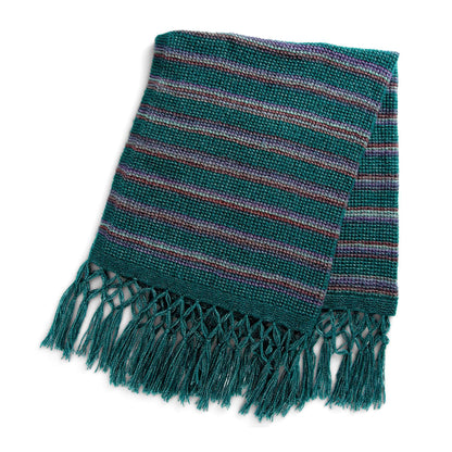 Caron Textured Stripes Knit Blanket Single Size