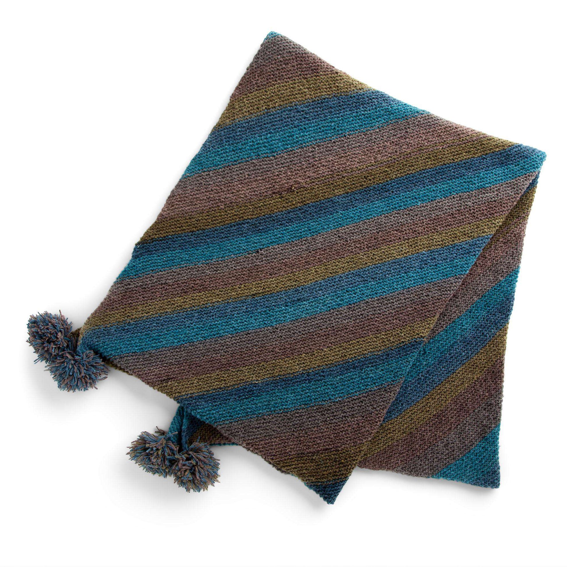 Free Caron Simple Corner To Corner Knit Blanket Pattern