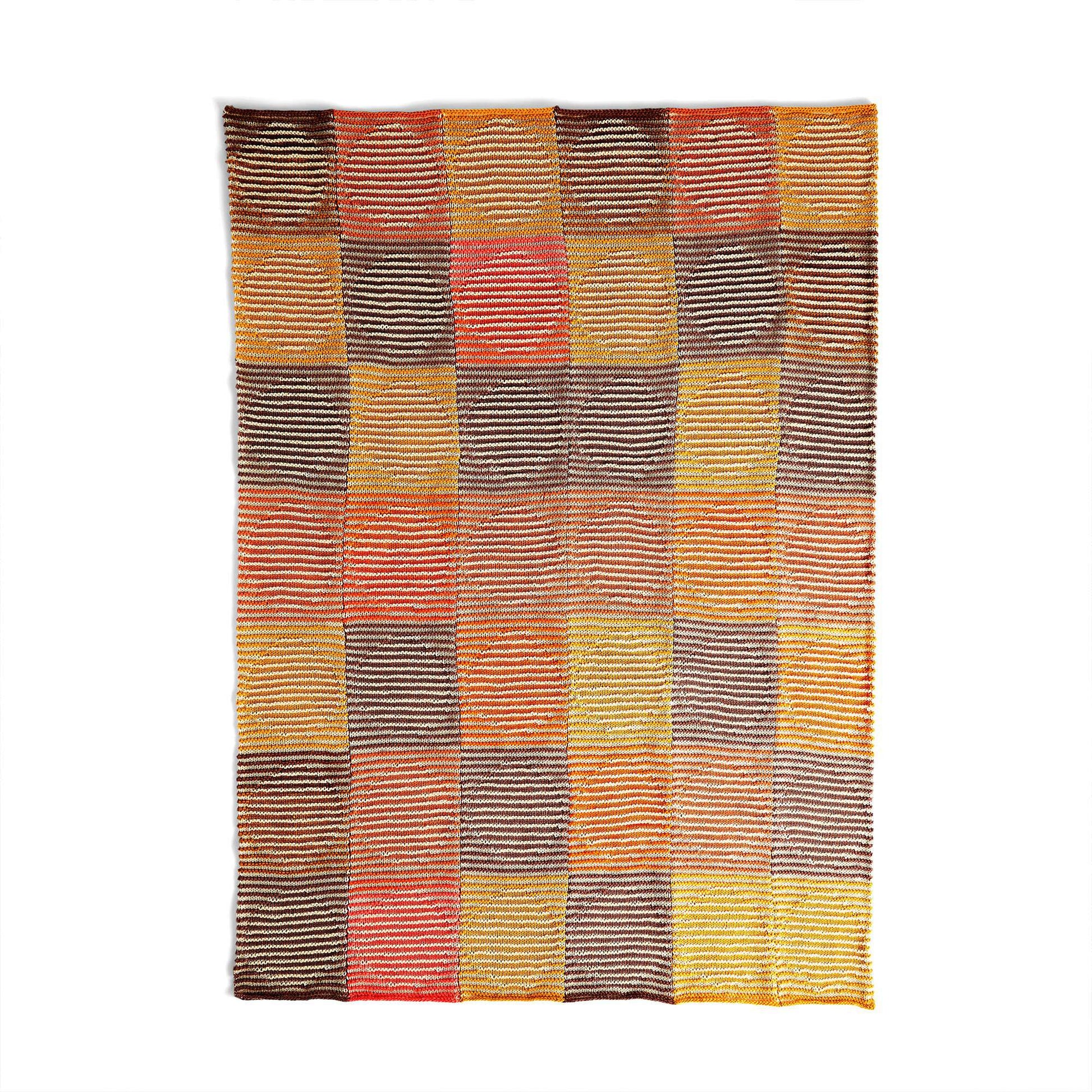 Free Caron Shadow Knit Circles Blanket Pattern