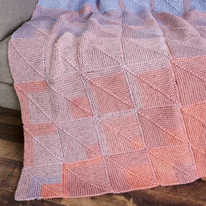 Caron Shade & Fade Knit Blanket Single Size