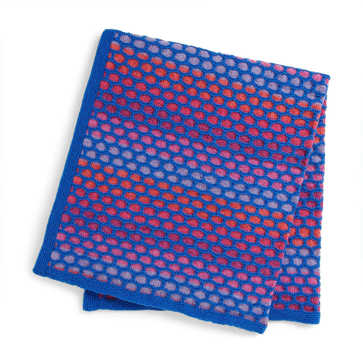 Knit Blanket made in Caron Cloud Cakes yarn