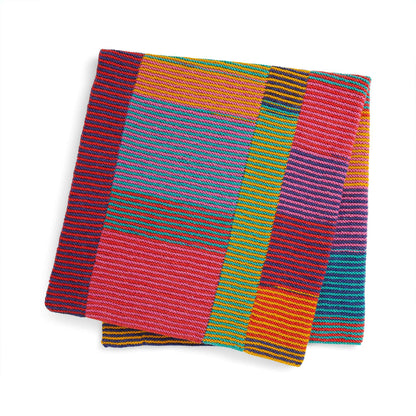 Caron Color Me Bold Knit Blanket Single Size