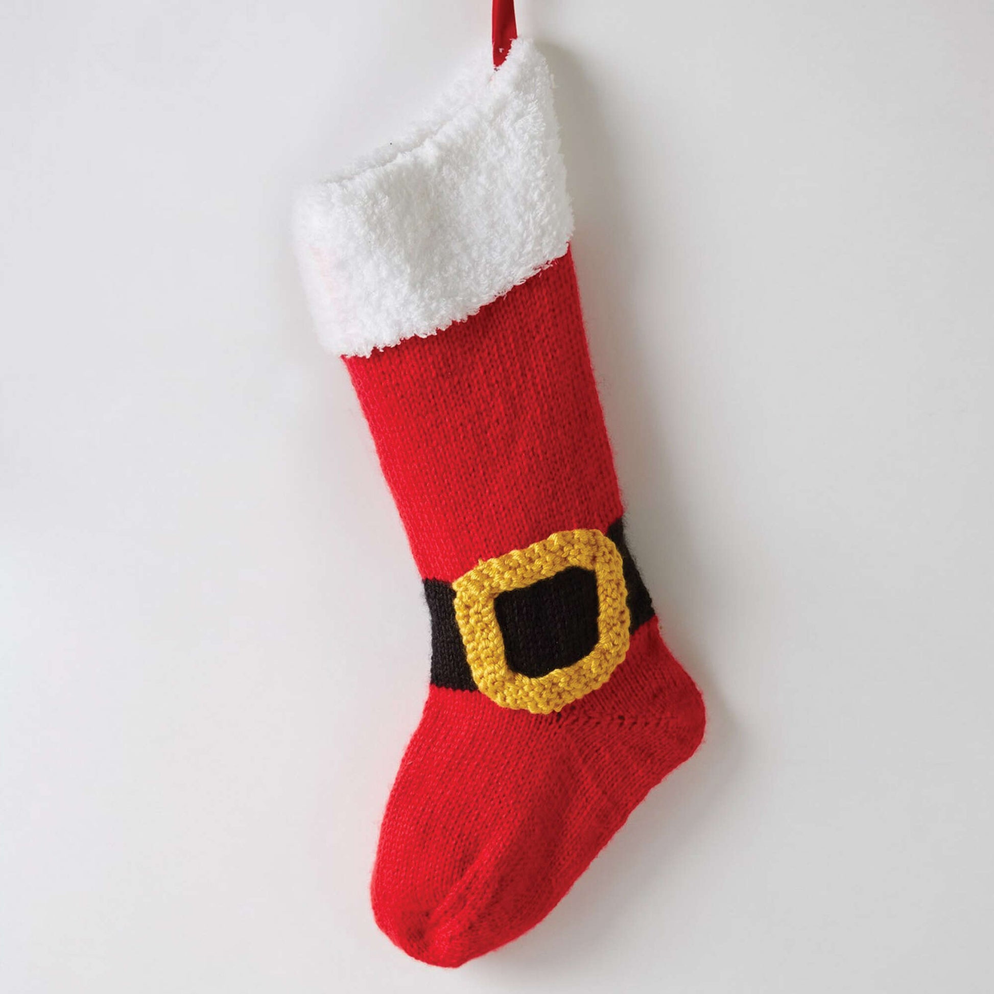 Free Caron Santa/Elf Stockings Knit Pattern