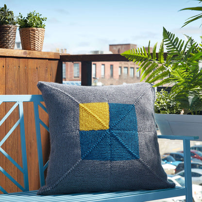 Caron Crazy Corners Knit Pillow Single Size