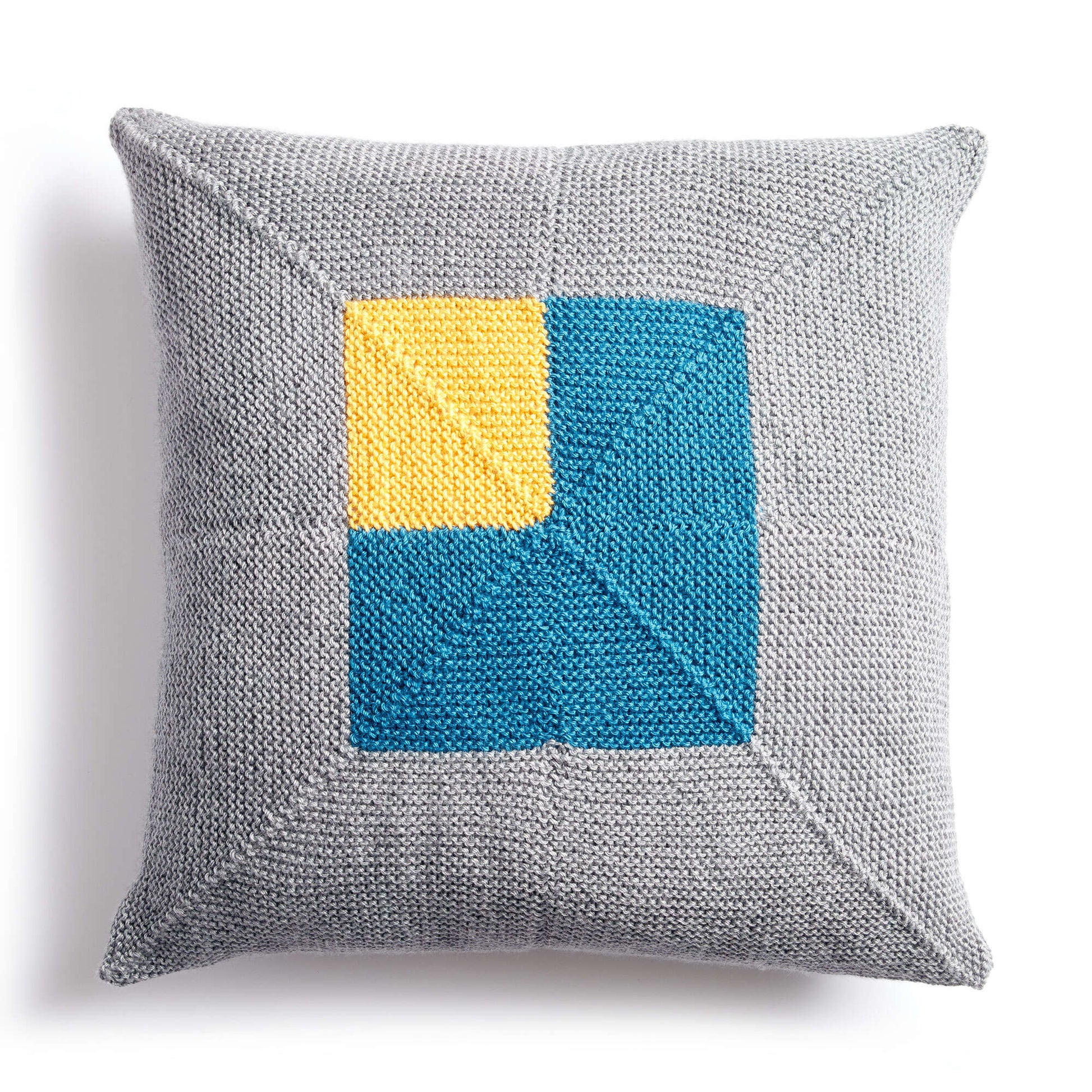 Free Caron Crazy Corners Knit Pillow Pattern