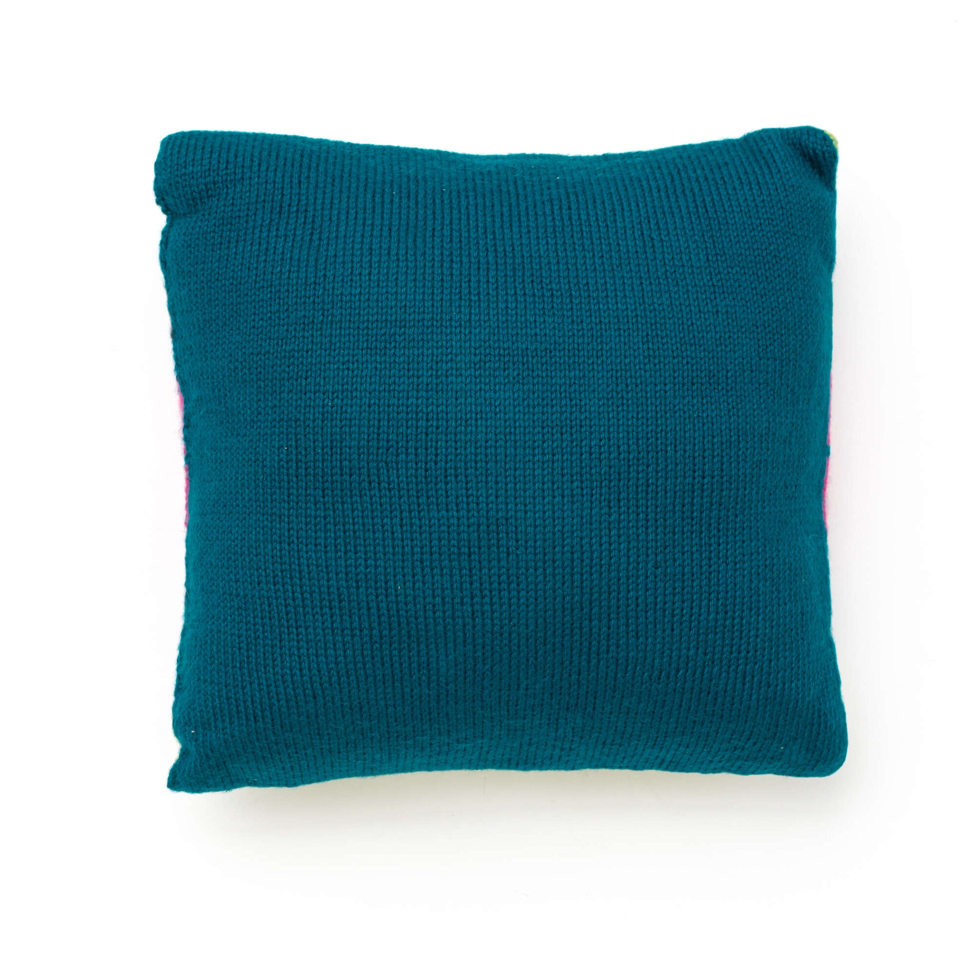 Free Caron Knit In Vivid Color Pillow Pattern