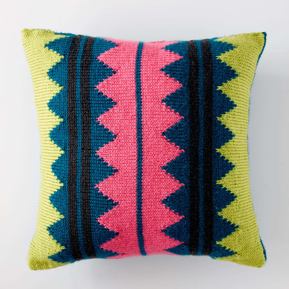 Caron Knit In Vivid Color Pillow Single Size