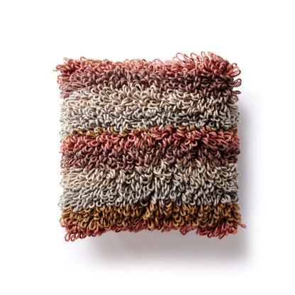 Caron Going Loopy Knit Pillow Single Size