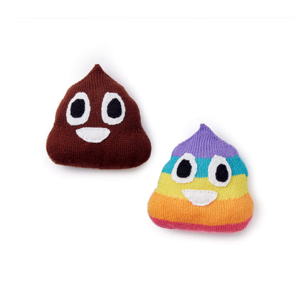 Caron Poop Emoji Knit Pillows Version 2