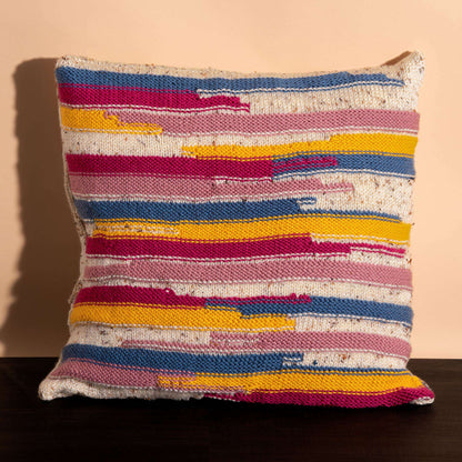 Caron Abstract Stripes Knit Pillow Single Size