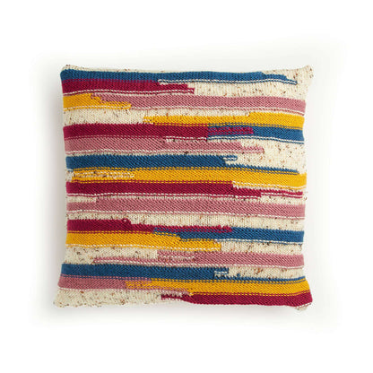 Caron Abstract Stripes Knit Pillow Single Size