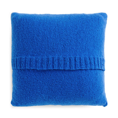 Caron Meet Me In The Middle Knit Pillow Knit Pillow made in Caron Cloud Cakes yarn