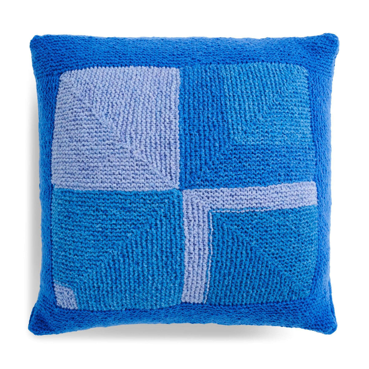 Knit Pillow made in Caron Cloud Cakes yarn