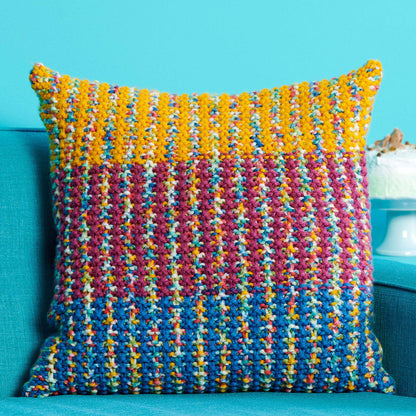 Caron Knit Tweedy Pillow Single Size