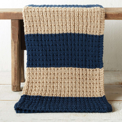 Caron Easy Breezy Knit Blanket Version 1