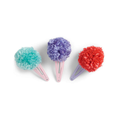 Caron Craft Pompom Barrettes Version 1