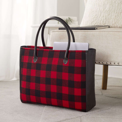 Coats & Clark Sewing Flannel Plaid Tote Single Size