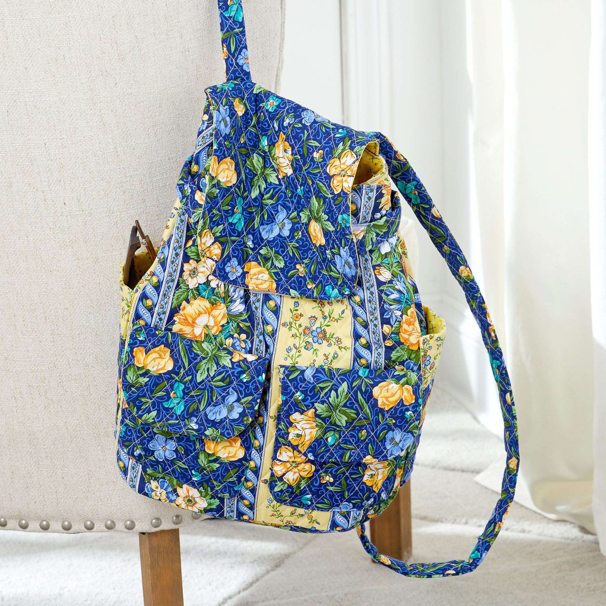 Coats & Clark Floral Backpack Yarnspirations