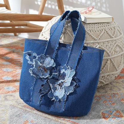 Coats & Clark Sewing Denim 3-D Flower Tote Single Size