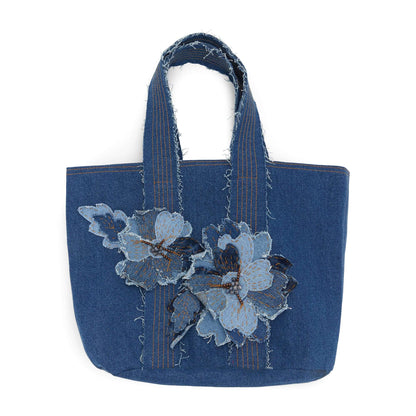 Coats & Clark Sewing Denim 3-D Flower Tote Single Size