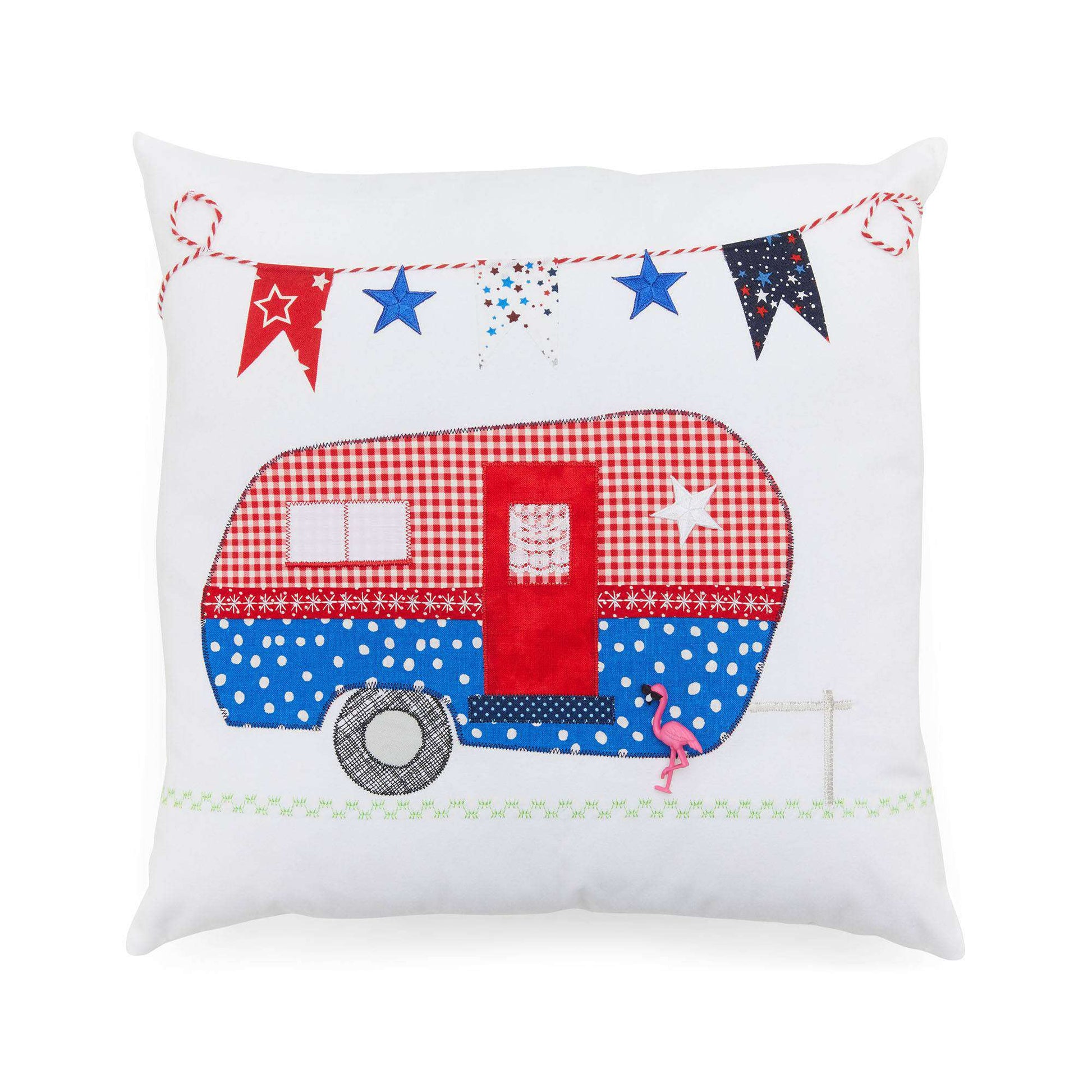 Free Coats And Clark Happy Camper Pillow Sewing Pattern