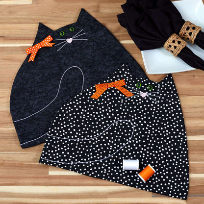 Coats & Clark Sewing Spider Halloween Cat Placemats Single Size
