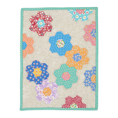 Coats & Clark Sewing English Pieced Petit Garden Quilt Single Size
