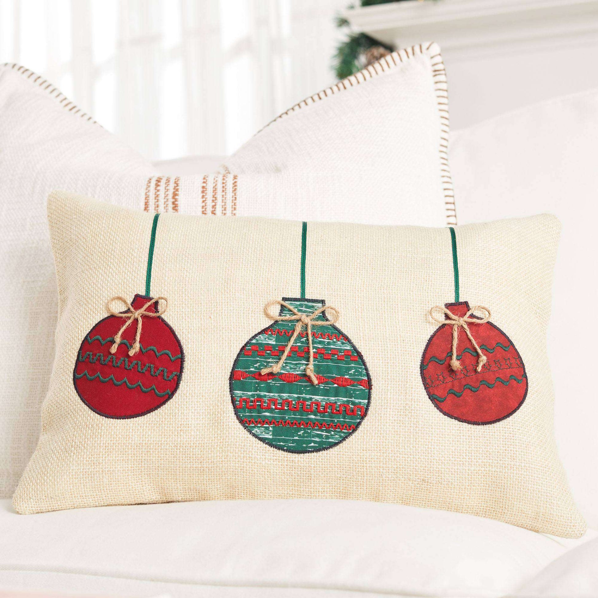 Free Coats & Clark Sewing Ornament Trio Pillow Pattern