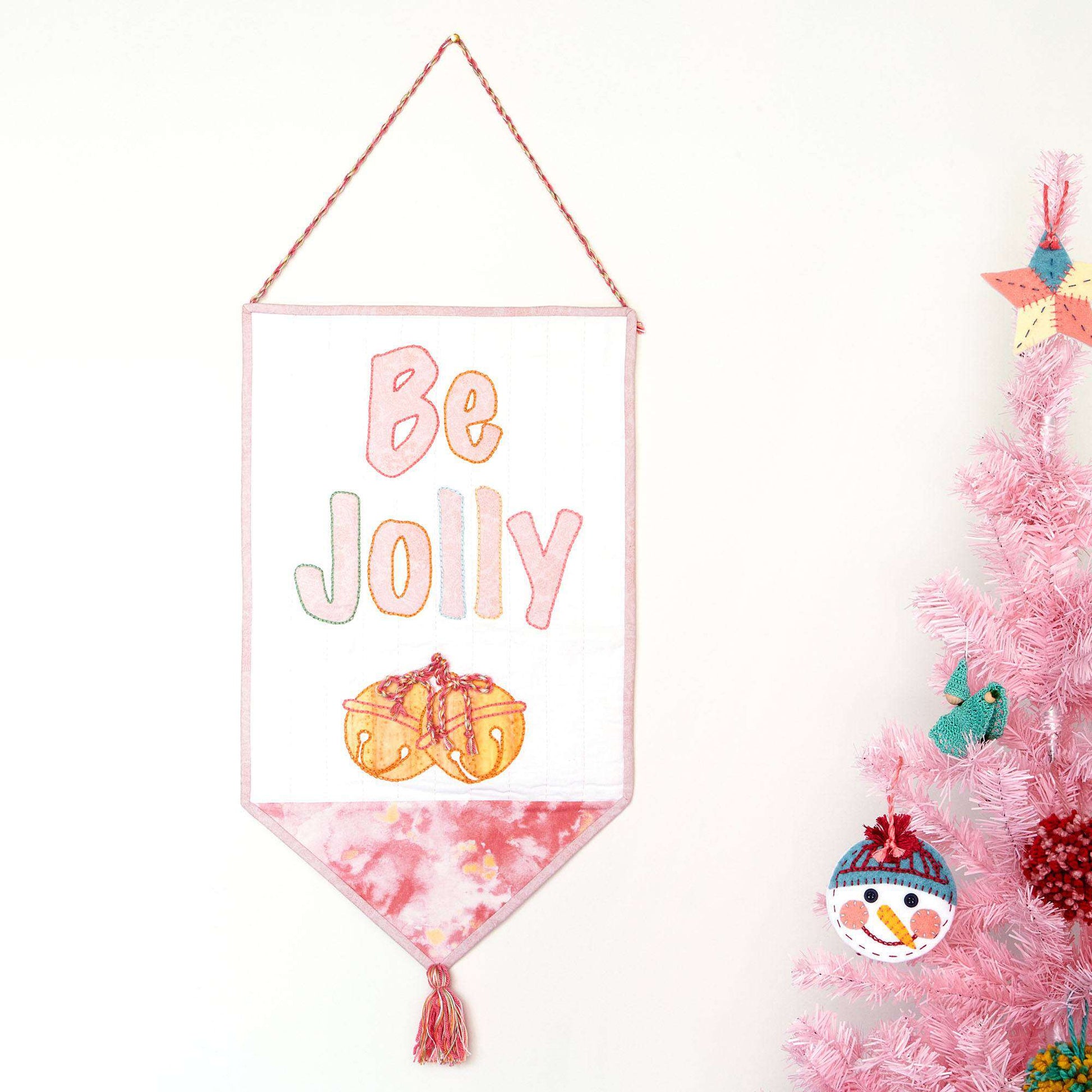 Free Coats & Clark Be Jolly Wall Hanging Sewing Pattern