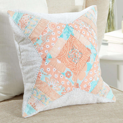 Coats & Clark Sewing Four Corner Star Patchwork Pillow Single Size