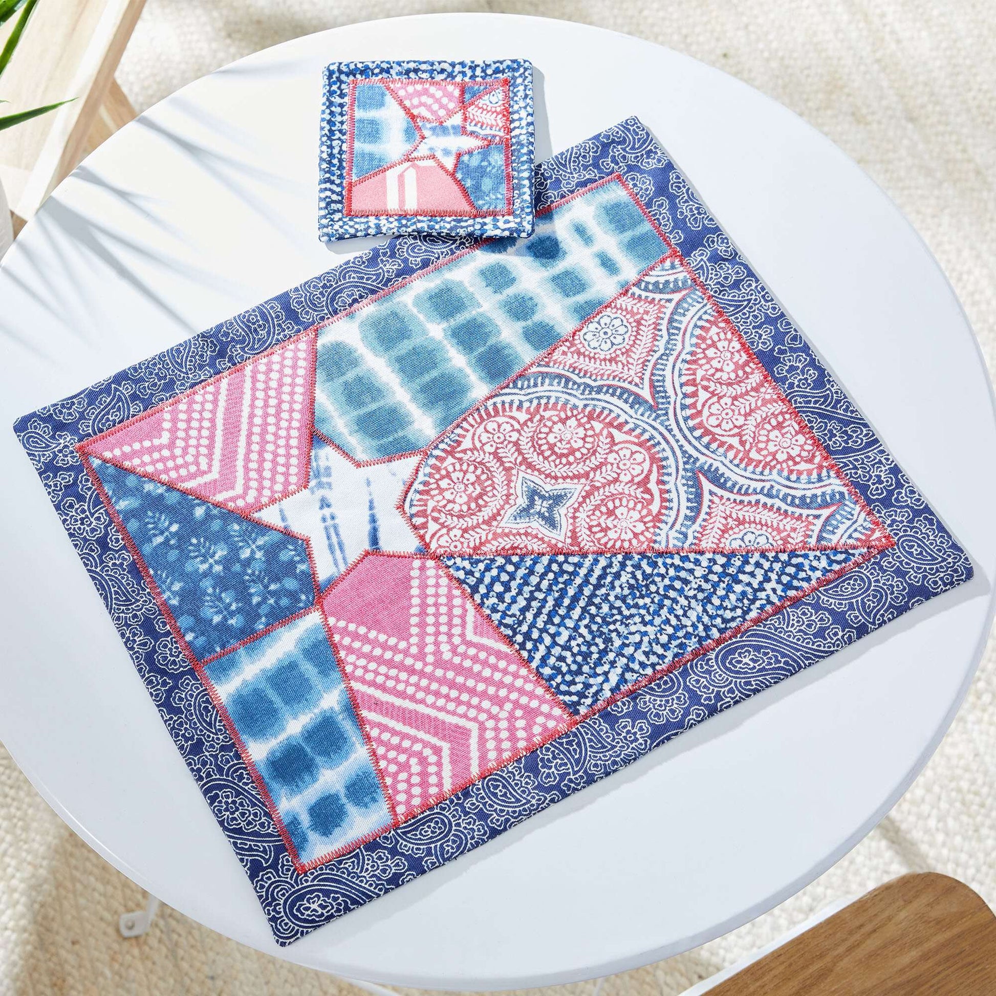 Free Coats & Clark Star Performance Placemat And Coaster Sewing Pattern