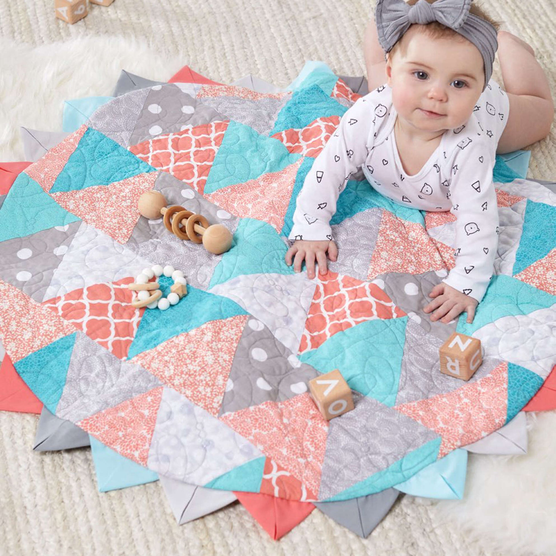 Free Coats & Clark Quilting Tummy Time Mat For Baby Pattern