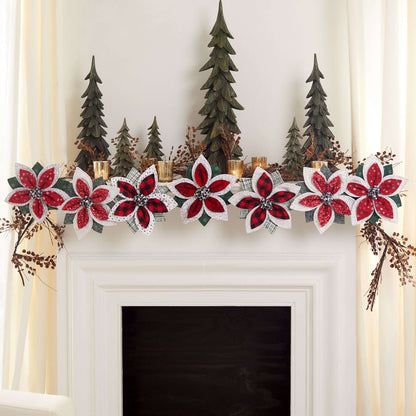 Coats & Clark Quilted Poinsettia Garland Single Size