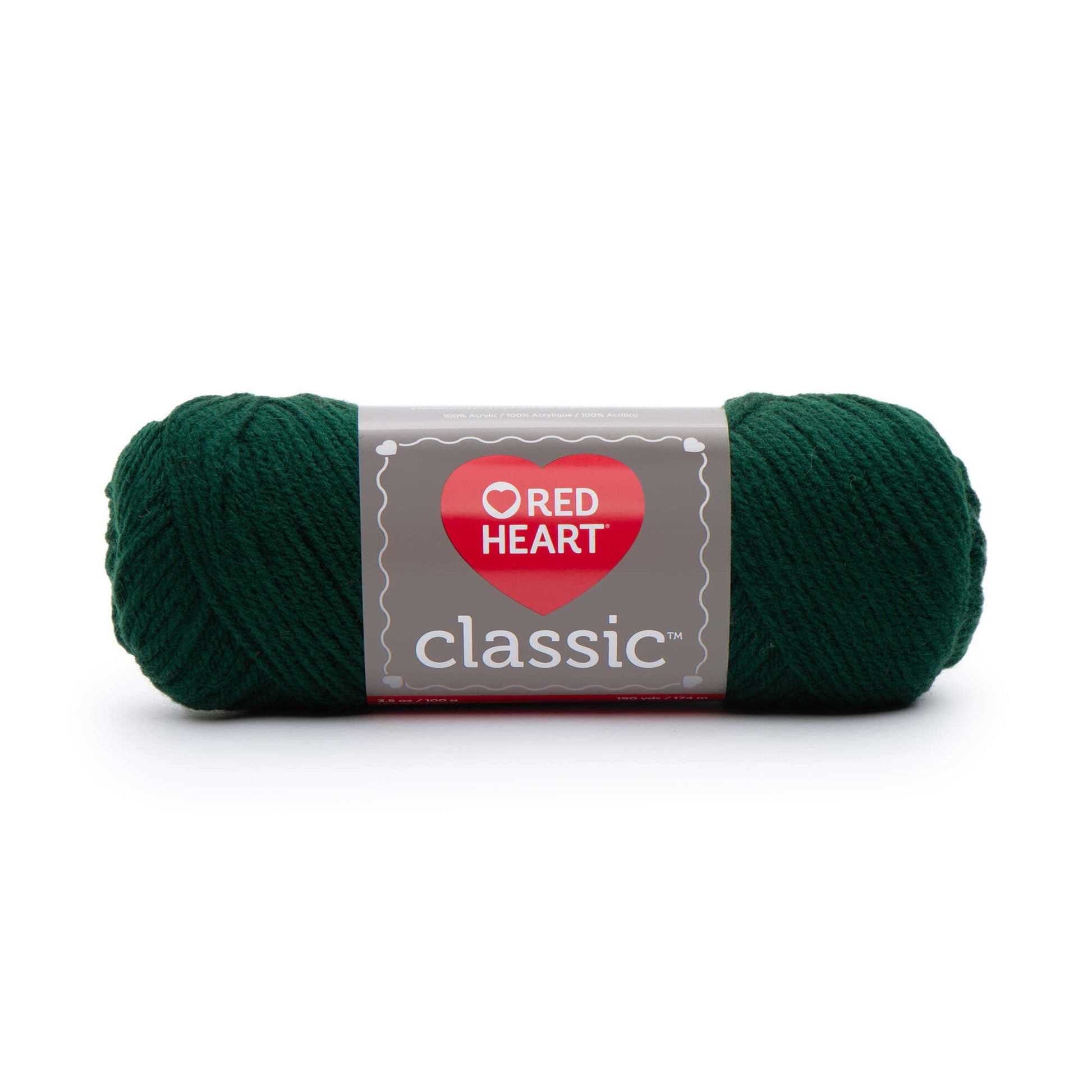 Red Heart Classic Yarn - Clearance shades Forest Green