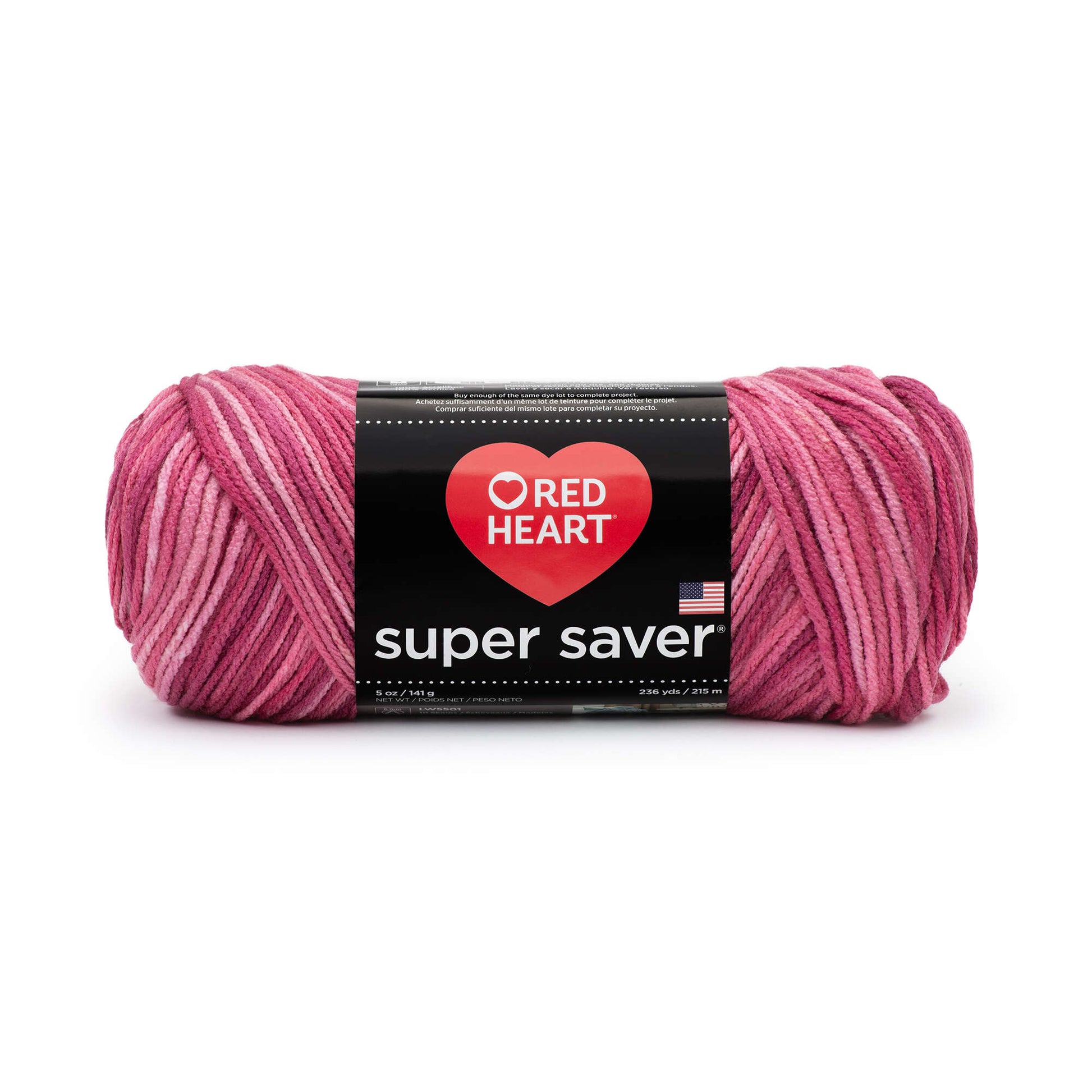 Red Heart Super Saver Yarn Pink Tones