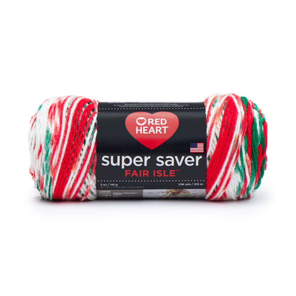 Red Heart Super Saver Fair Isle Yarn - Discontinued shades Jingle