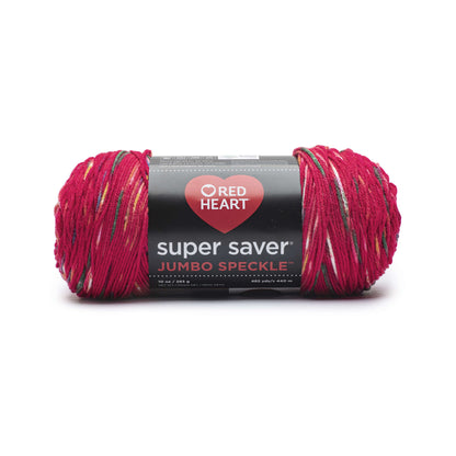 Red Heart Super Saver Jumbo Speckle Yarn Cherry Speckle