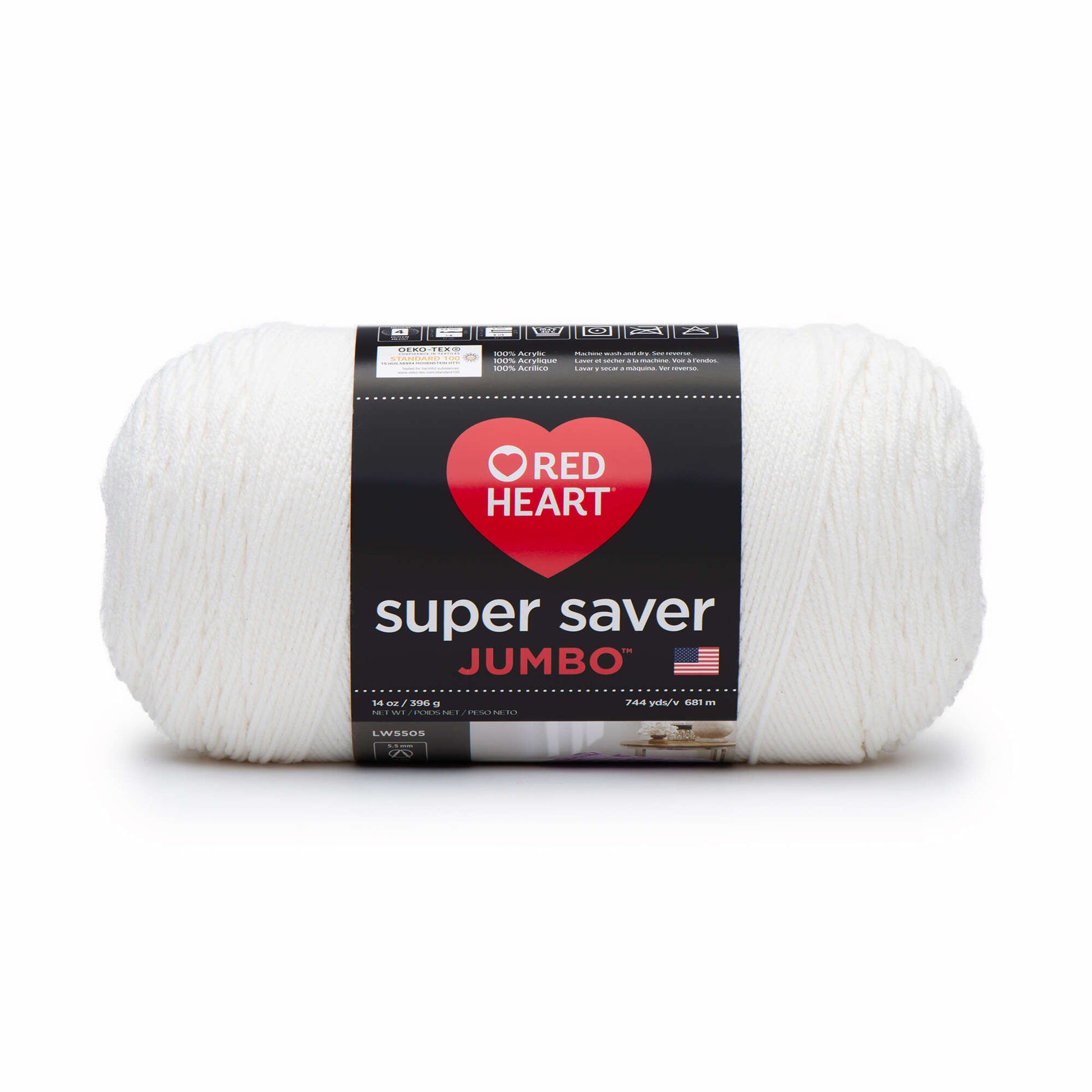 Red Heart Super Saver Jumbo Yarn White