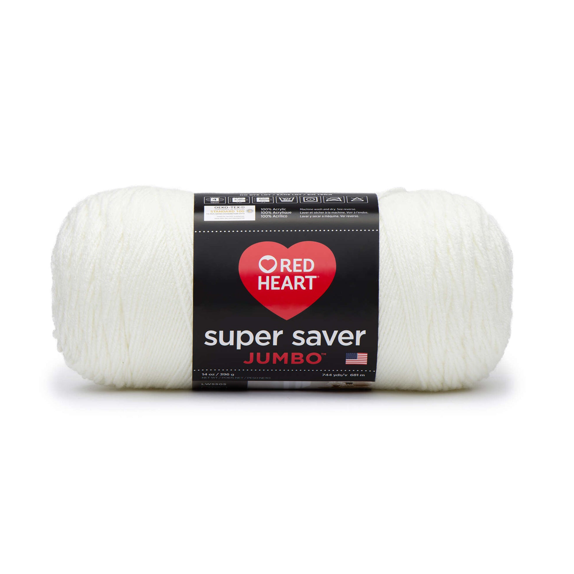 Red Heart Super Saver Jumbo Yarn Soft White