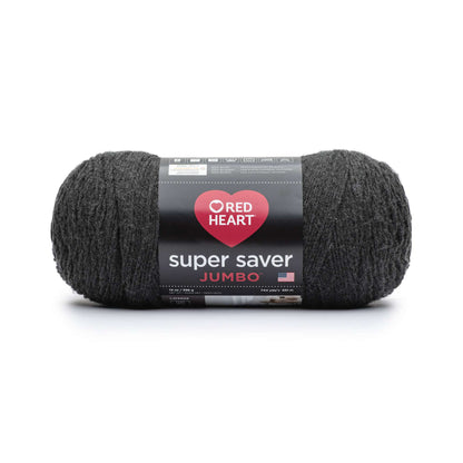 Red Heart Super Saver Jumbo Yarn - Discontinued Shades Dark Grey Heather