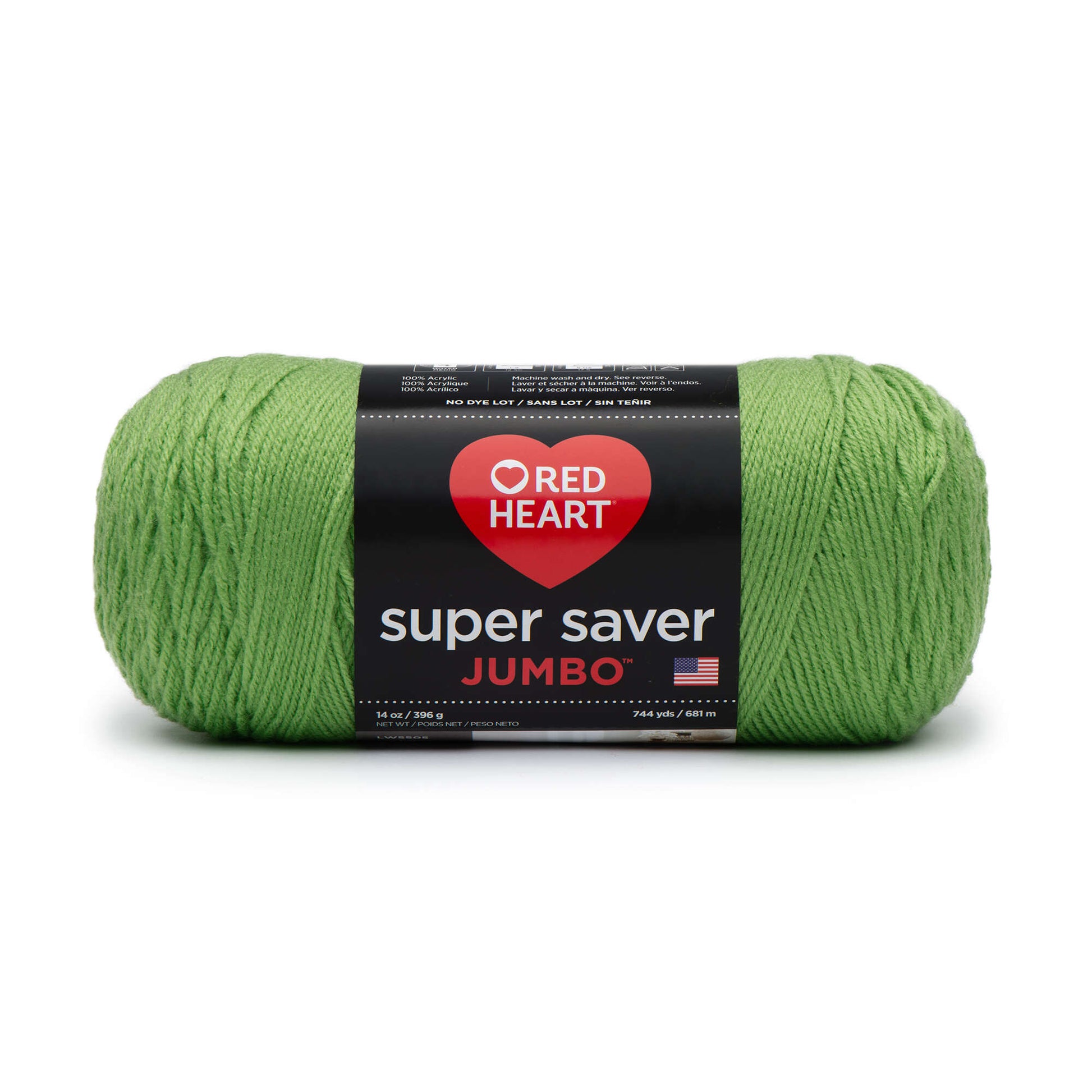 Red Heart Super Saver Jumbo Yarn Spring Green
